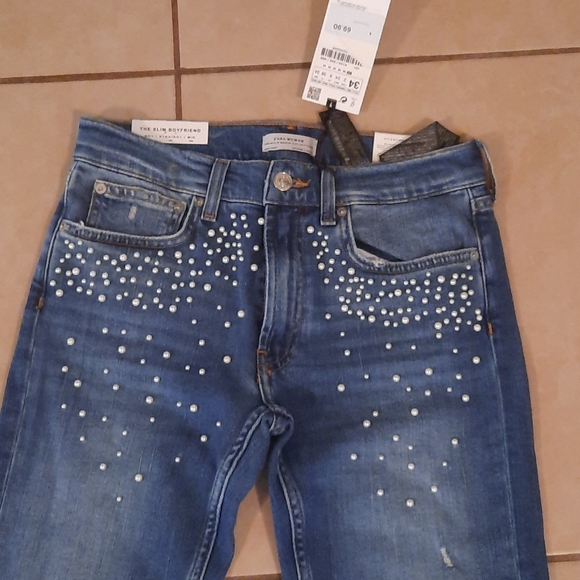 NWT Zara woman Boy Slim Boyfriend Jean - Picture 2 of 8